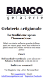 Mobile Screenshot of biancogelaterie.com